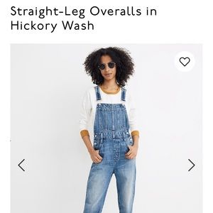 Madewell TALL Straight Leg Overalls - Hickory Wash